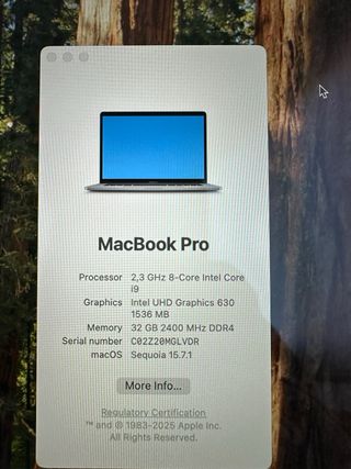 MacBook Pro 15.4 2019 Touch Bar