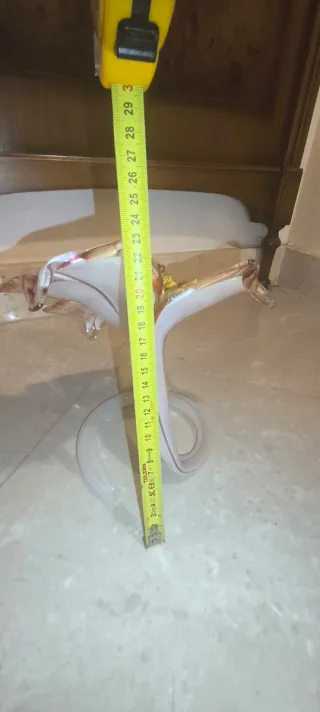 Centrotavola d' arredo vintage Vetro Colorato