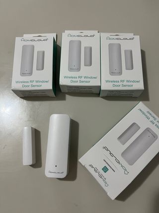 4x Sensori Porte Finestre Homcloud Bianchi
