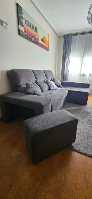 Chaiselongue 3 plazas gris