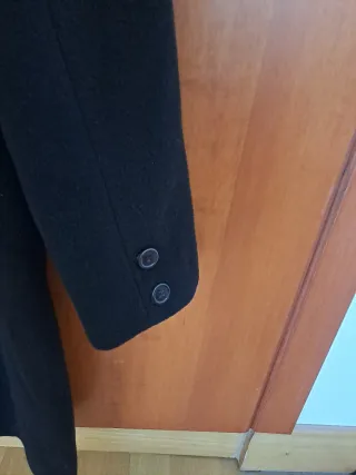 Abrigo negro talla L
