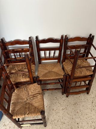 Sillas de madera