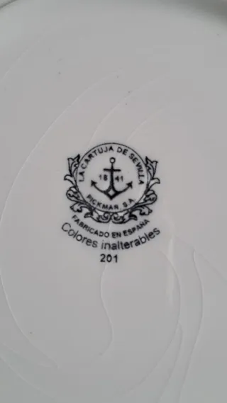 Platos La Cartuja Pickman