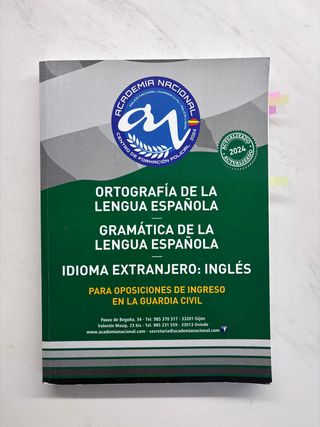 TEMARIO OPOSICIONES GUARDIA CIVIL GRAMATICA/INGLÉS