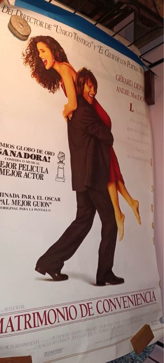Cartel Película Matrimonio de Conveniencia 1990