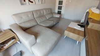 Sofá Chaise Longue Beige