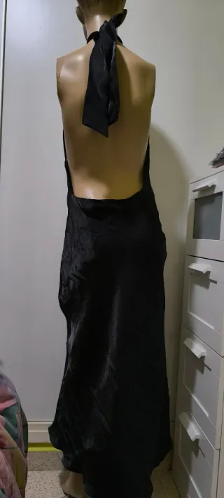 Vestido Zara Negro Espalda Descubierta