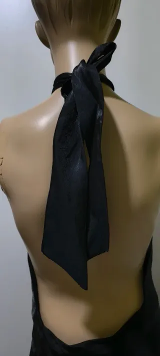 Vestido Zara Negro Espalda Descubierta