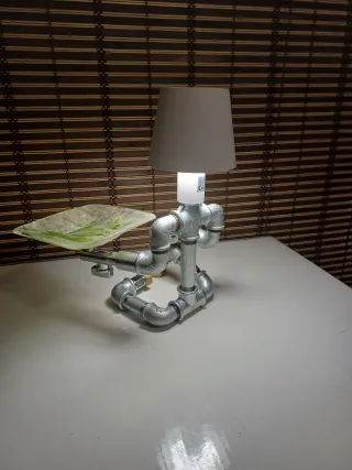 Lampada Artigianale "Waiter Robot" - Touch & Svuot