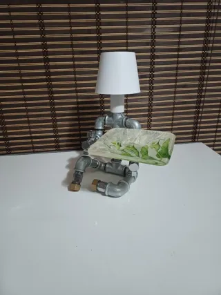 Lampada Artigianale "Waiter Robot" - Touch & Svuot