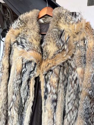 Abrigo de piel de zorro
