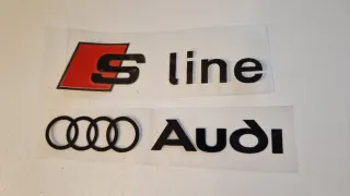 2 pegatinas vinilo audi