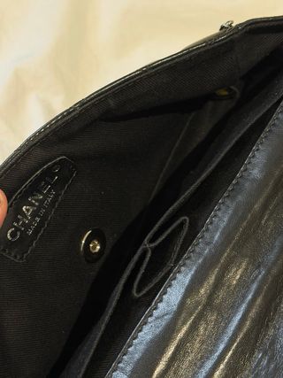 Bolso Chanel Negro Piel Acolchado