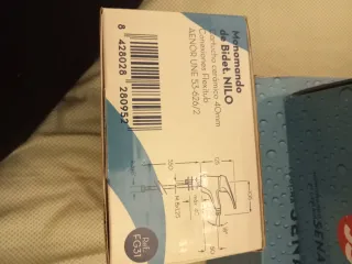 Monomando Bidet Nilo Cartucho Cerámico 40mm