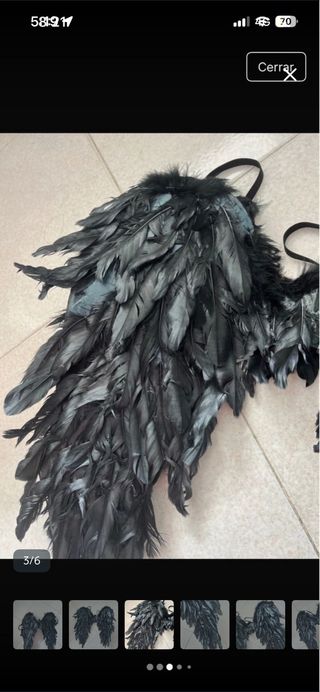 Alas de disfraz negras ENVIO SOLO IMPOST