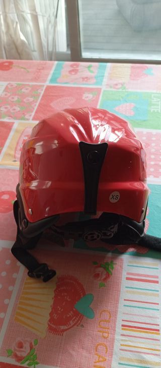 Casco de esquí infantil rojo Talla XS