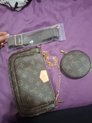Bolsa Louis Vuitton Monogram Marrón y Dorada