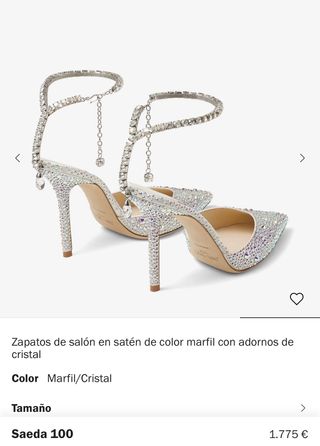 Zapatos Jimmy Choo Saeda 100 Cristal