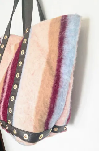 Borsa shopper DIXIE lana righe Made in Italy