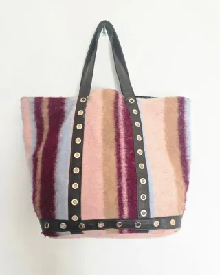 Borsa shopper DIXIE lana righe Made in Italy