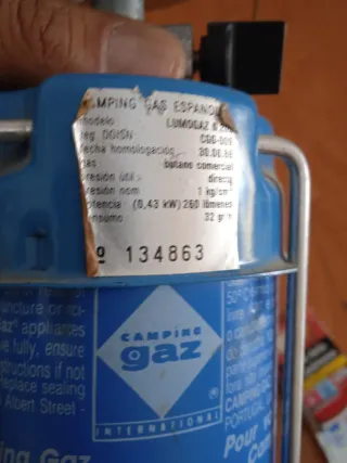 Lámpara de gas Lumogaz N