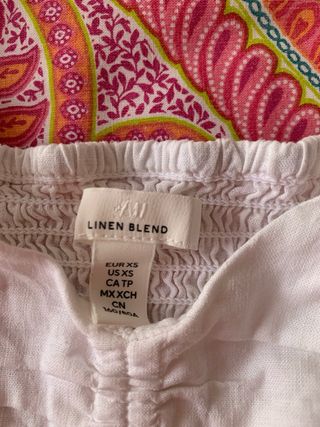 Blusa de lino blanca