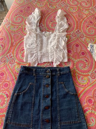 Blusa de lino blanca