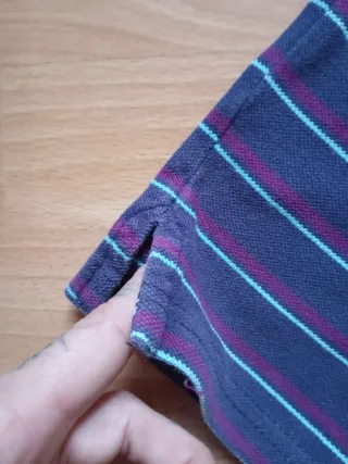 Polo Celio Rayas Unisex Azul/Morado