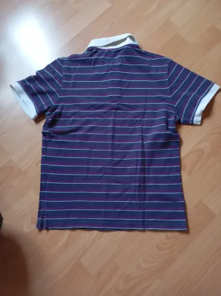 Polo Celio Rayas Unisex Azul/Morado
