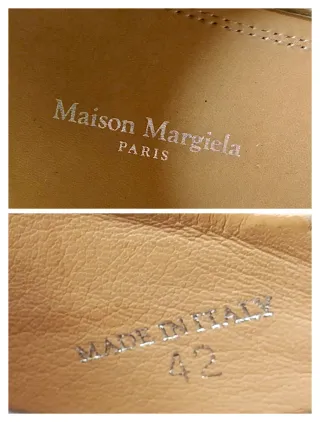 Maison Margiela Tabi originali in pelle nera
