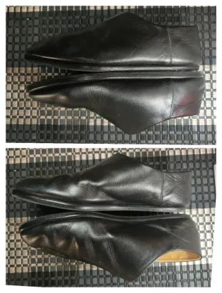 Maison Margiela Tabi originali in pelle nera