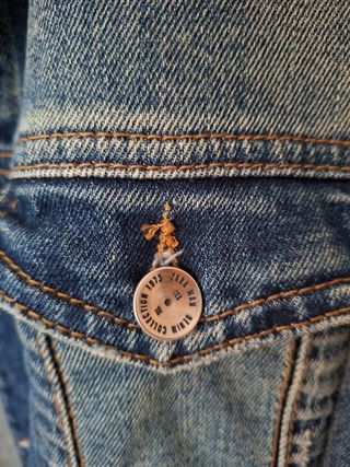 Cazadora Vaquera Zara Azul