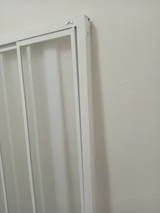 Mampara Ducha Corredera Blanca Cristal