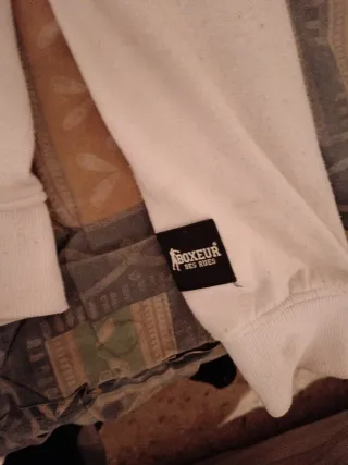 Sudadera Boxeur des Rues Blanca Logo Dorado