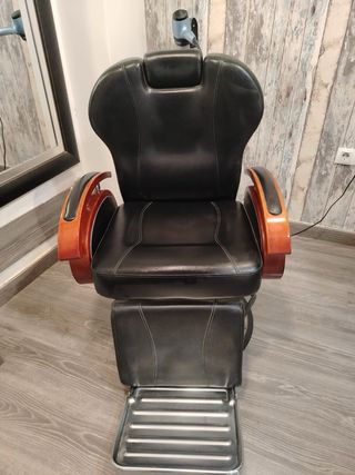 Sillón de Peluquería Negro