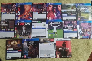 Carátulas Juegos PS4 (2K, EA, Ubisoft)