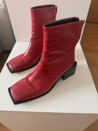 Botines MiM Gabi Rojo Talla 36