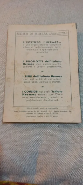 Catalogo Hermes Milano 1947
