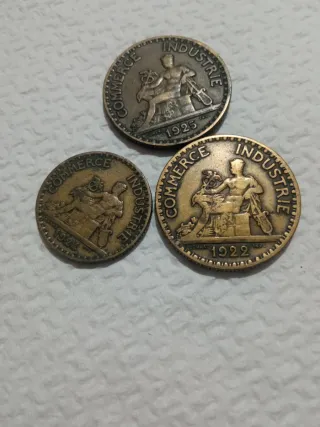 3 gettoni francesi Chambre de Commerce