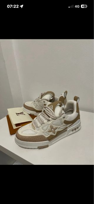 Scarpe Louis Vuitton Beige Bianche