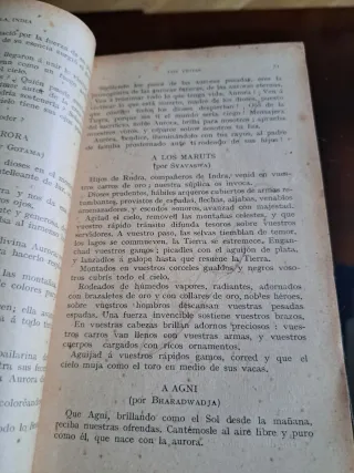 Libro literatura Sánscrita año 1900/1915