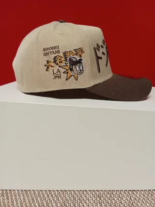 Gorra New Era 9Forty Beige y marrón Talla única