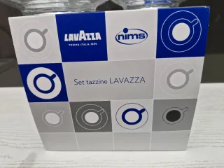 Set 2 Tazzine e Piattini Lavazza Vetro