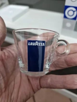 Set 2 Tazzine e Piattini Lavazza Vetro