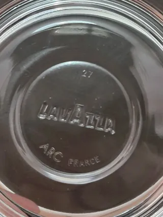 Set 2 Tazzine e Piattini Lavazza Vetro