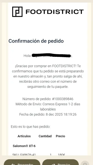 Zapatillas Salomon XT-6 Talla 41 1/3
