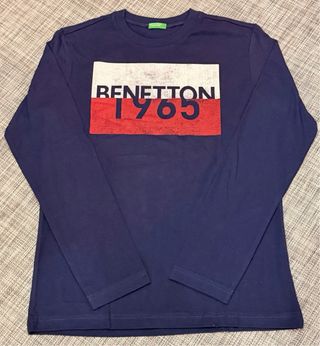 Lote 4 Camisetas Benetton Manga Larga