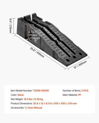 Rampa di Carico per Auto, Altezza di Sollevamento