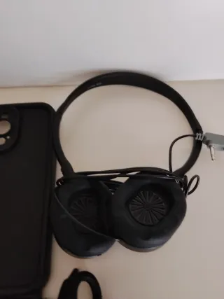Lote accesorios móvil: Auriculares, Cargador, Fund