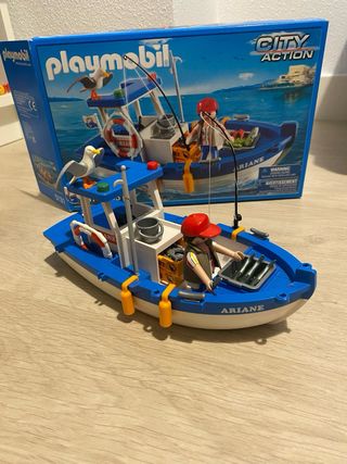 Playmobil Pescadería + Barco Pesca